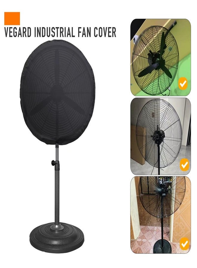 VEGARD Industrial Fan Cover - Heavy Duty Waterproof&Dustproof for 24" Wall Mount, Pedestal & Outdoor Fans - Image 5